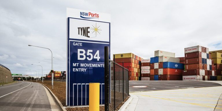 MT Movements ECP Port Botany front entrance Gate B54